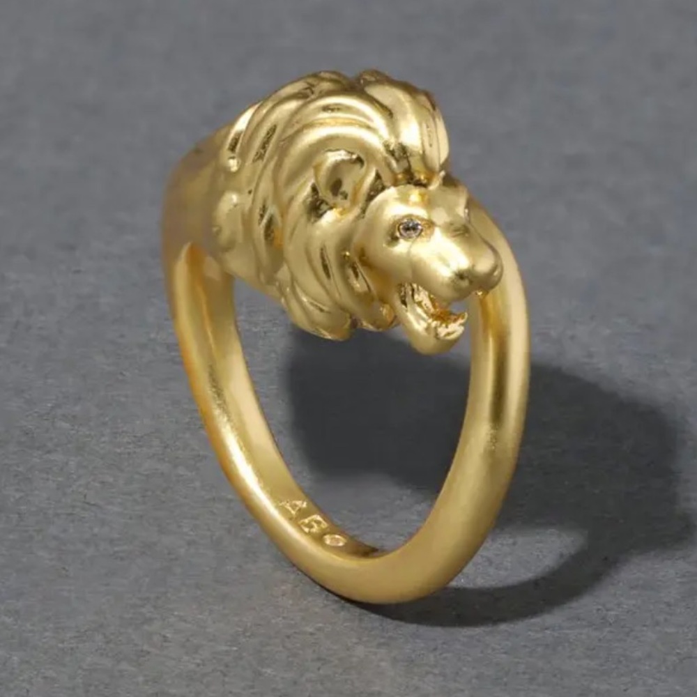 Alexis Bittar Volga Lion Ring Size 9